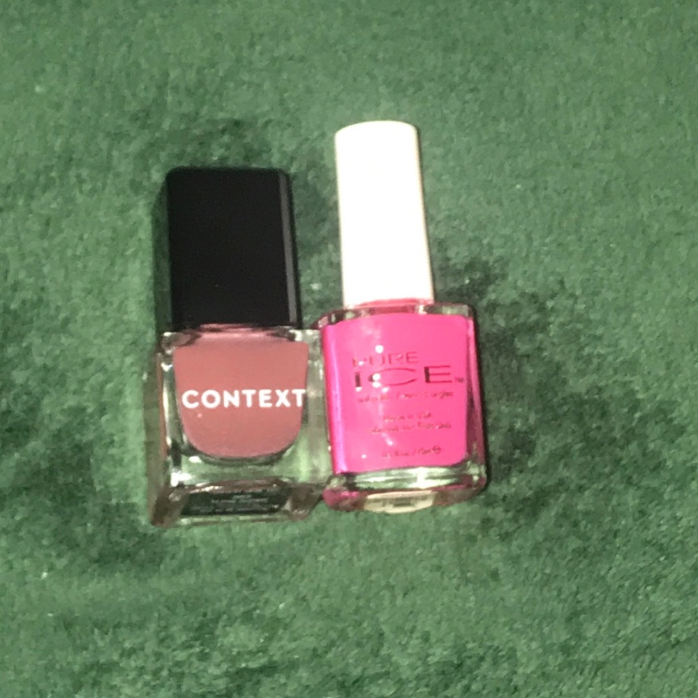 Context polish color 002. Pure Ice color pink